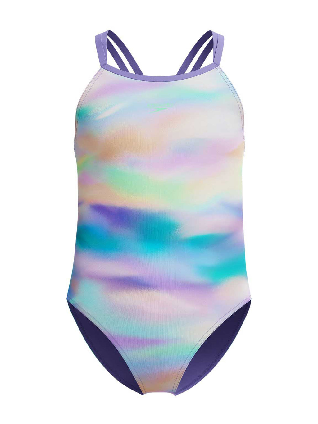 SPEEDO Цял бански GIRLS PRINTED TWINSTRAP
