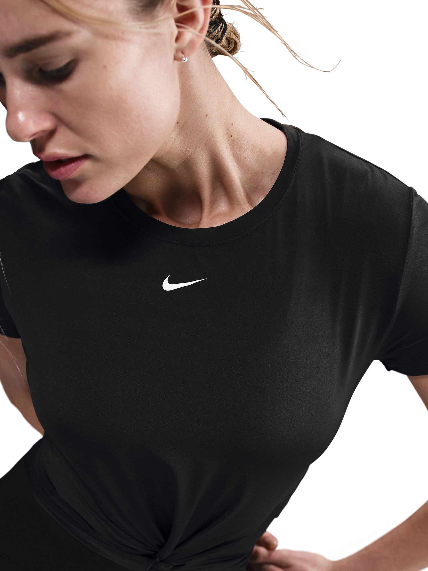 NIKE Тениска W NK ONE CLSC DF TWST SS TP WT