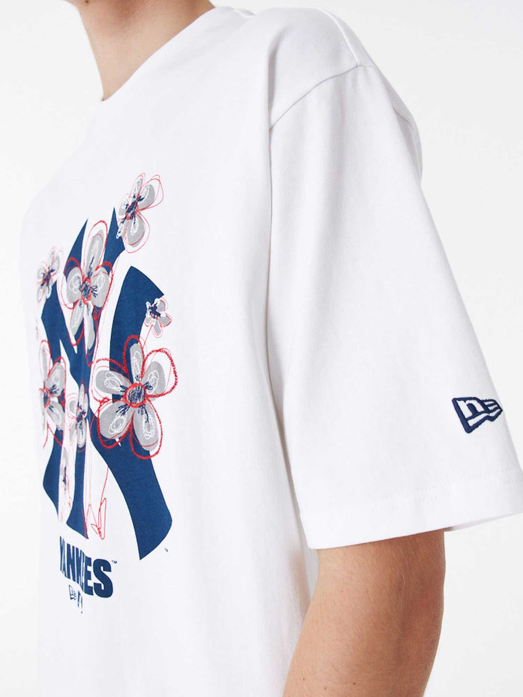 NEW ERA Тениска MLB FLORAL LOGO OS TEE NEYYAN