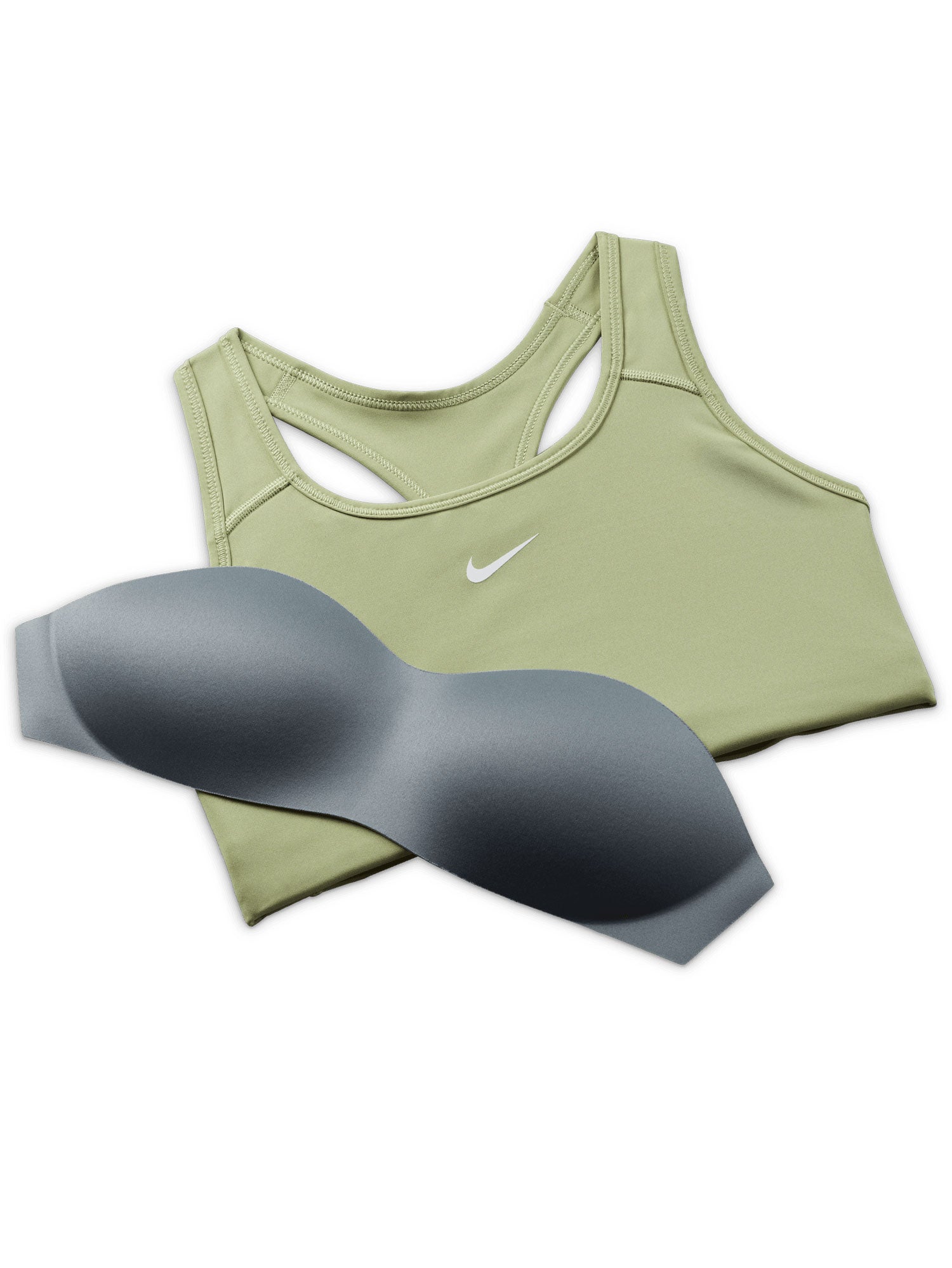 NIKE Спортен сутиен W DF SWSH 1PP BRA
