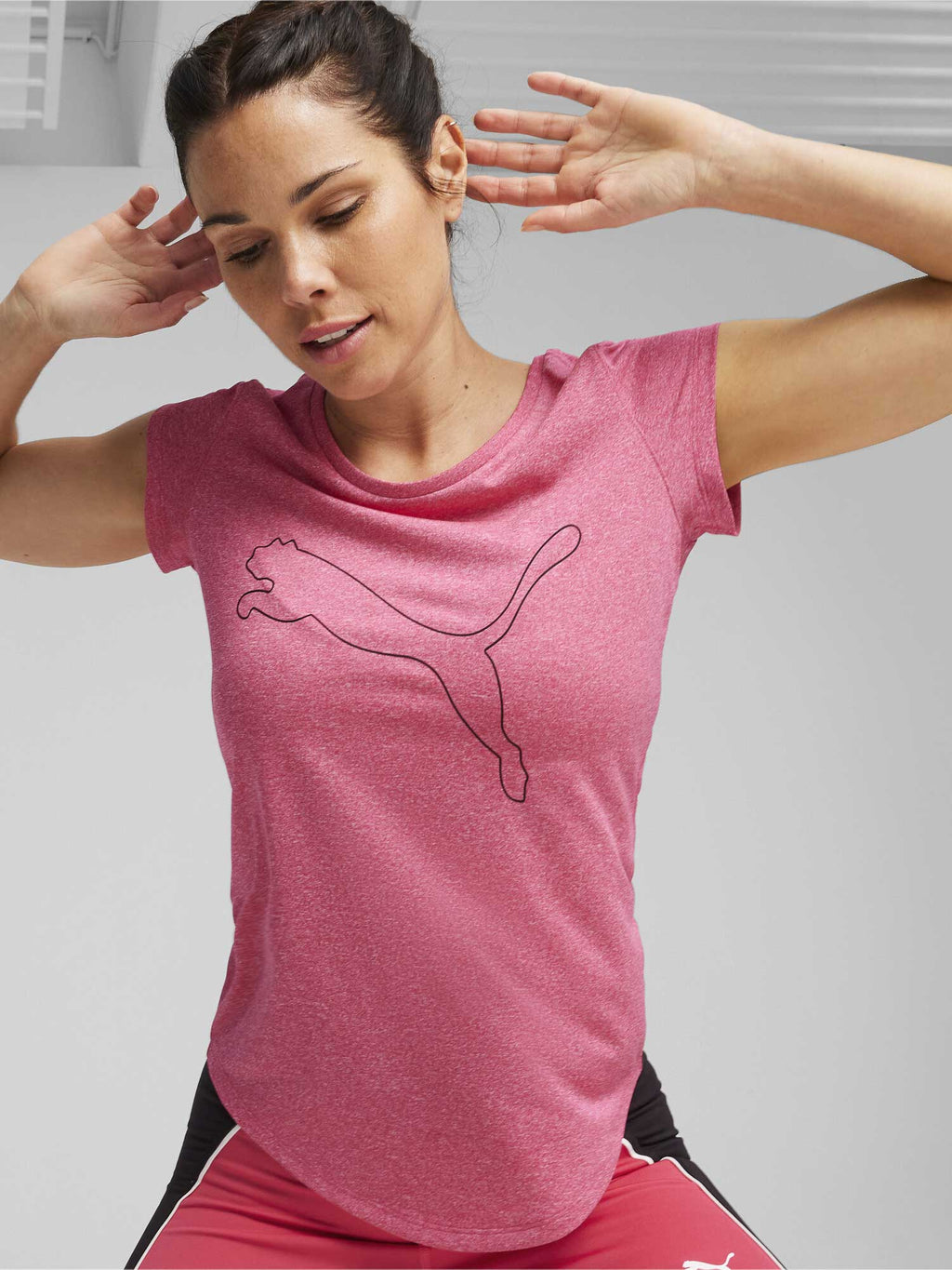 PUMA Тениска PERFORMANCE HEATHER CAT TEE W