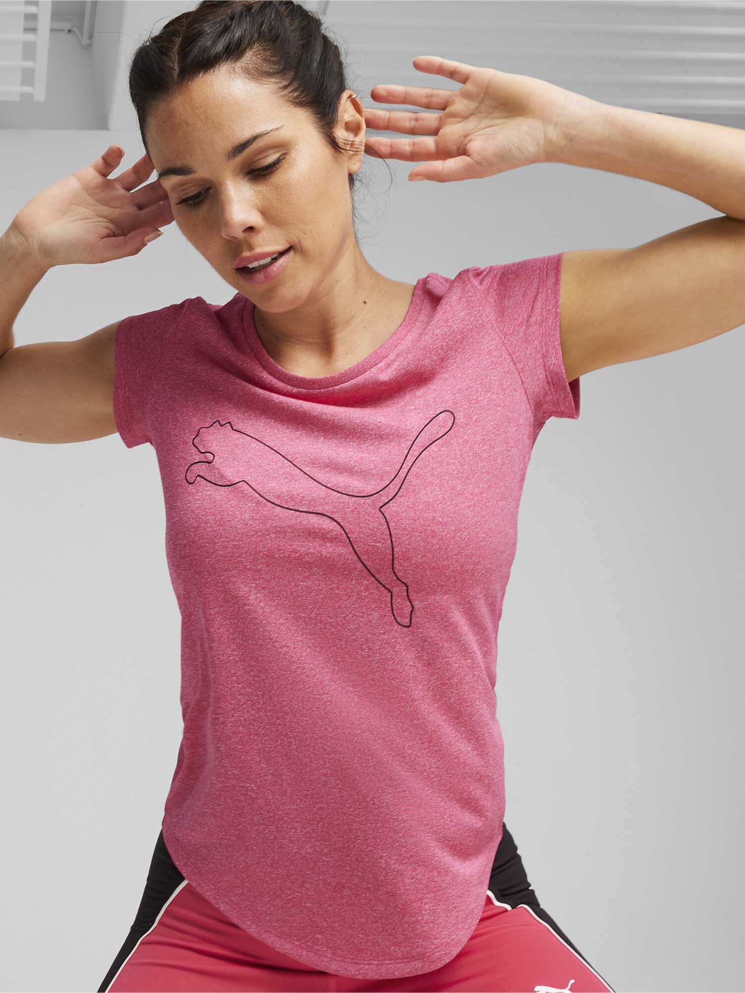 PUMA Тениска PERFORMANCE HEATHER CAT TEE W