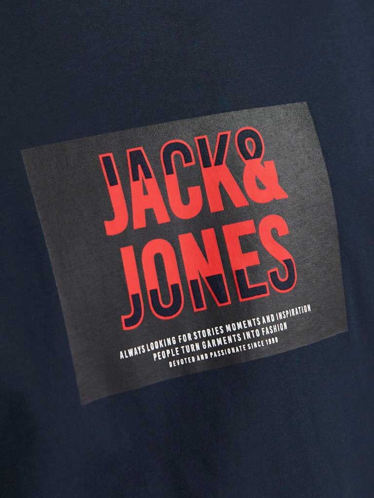 JACK & JONES Тениска JJHUDSON TEE SS CREW NECK LN