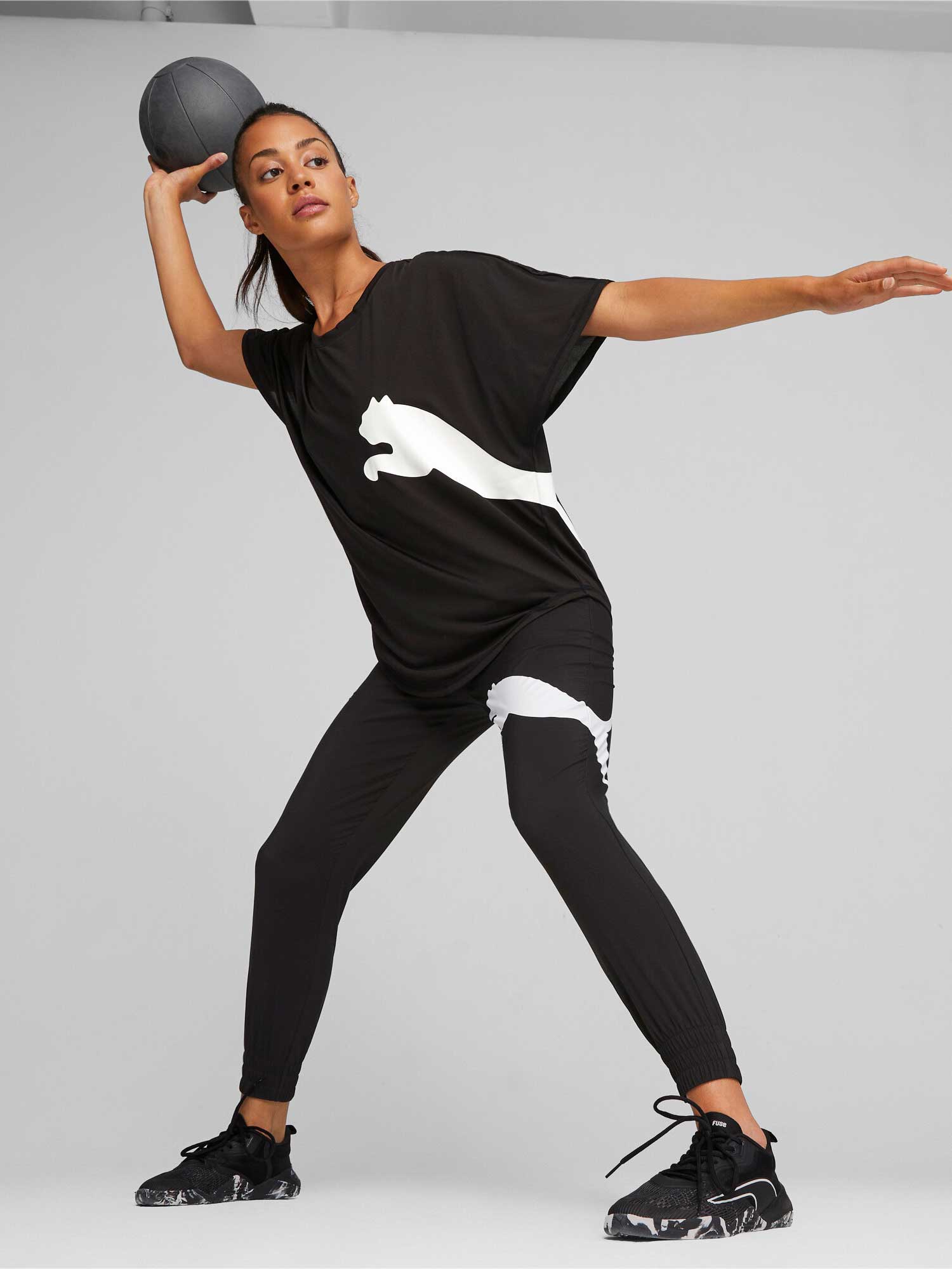 PUMA Тениска TRAIN ALL DAY BIG CAT TEE