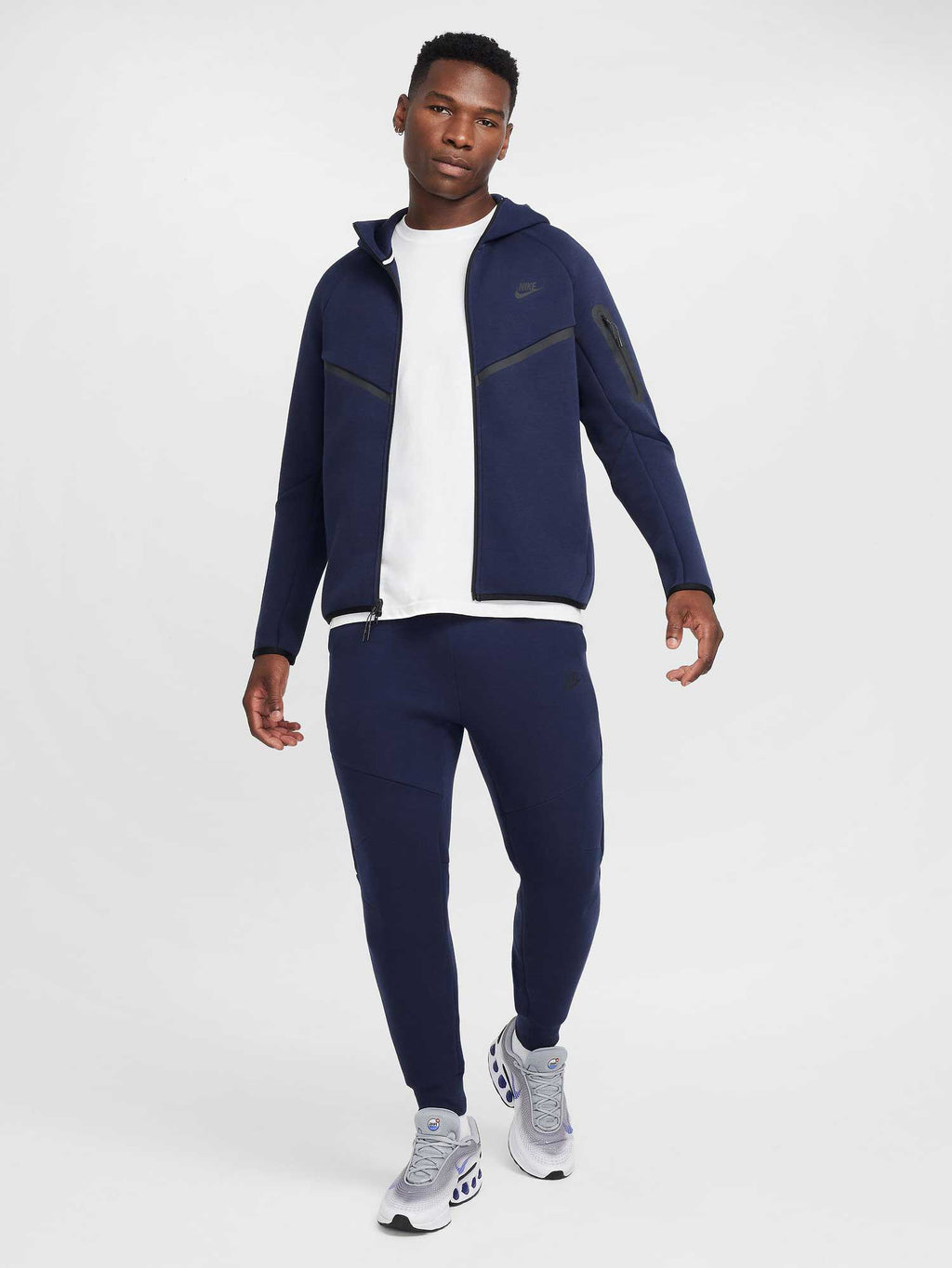 NIKE Суитшърт M NK TCH FLC FZ WR HOODIE