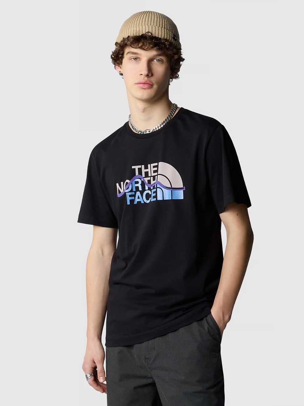 THE NORTH FACE Тениска M SS MOUNTAIN LINE TEE