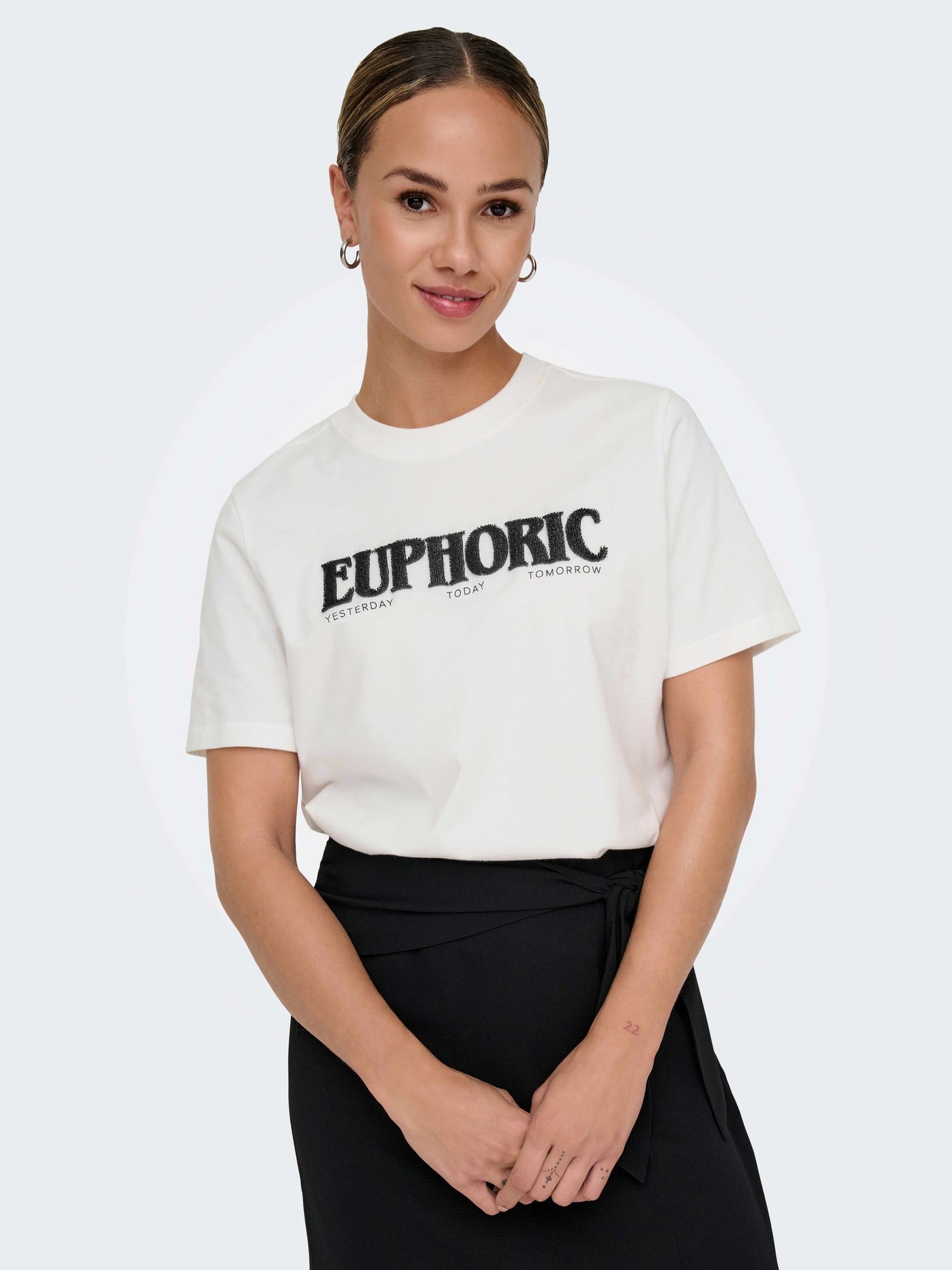 ONLY Тениска ONLTENNA S/S TOOTBRUSH TOP BOX JRS