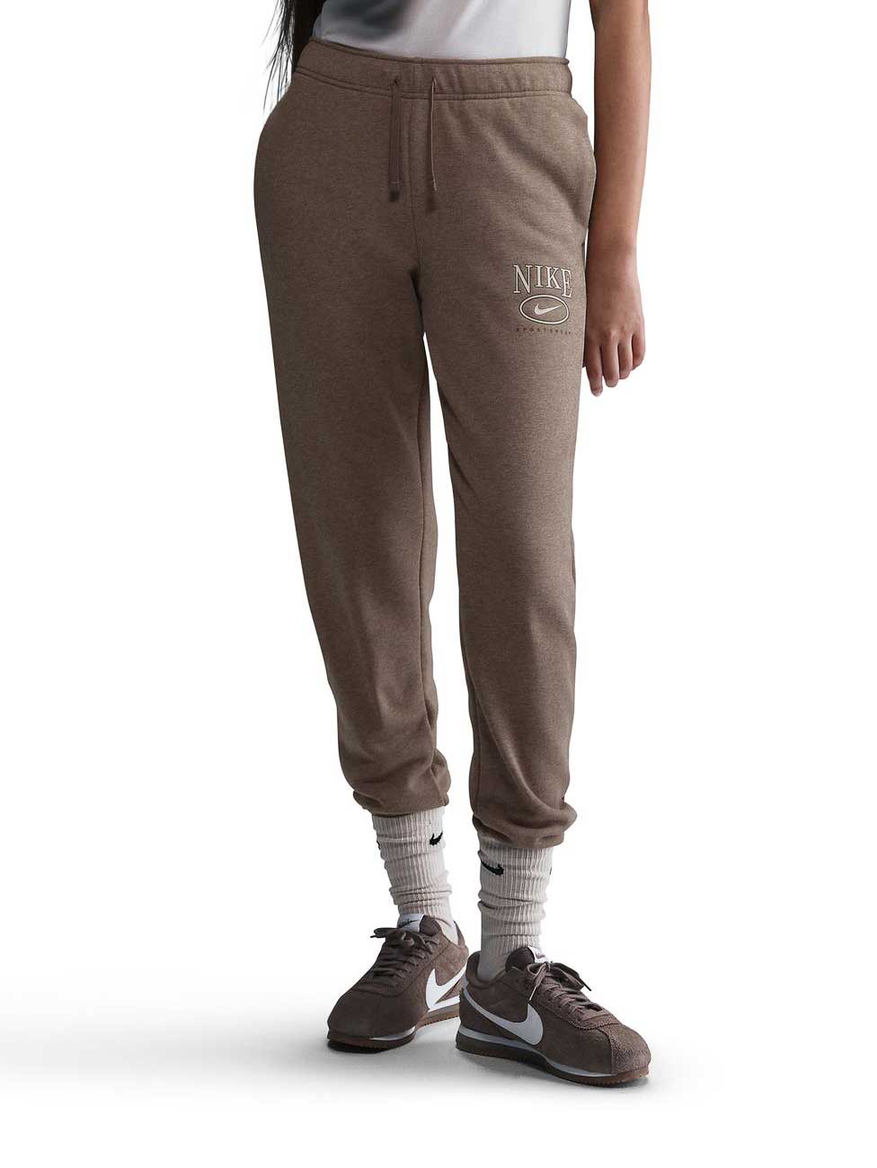 NIKE Спортно долнище W NSW CLUB FLC MR GFX STD PANT