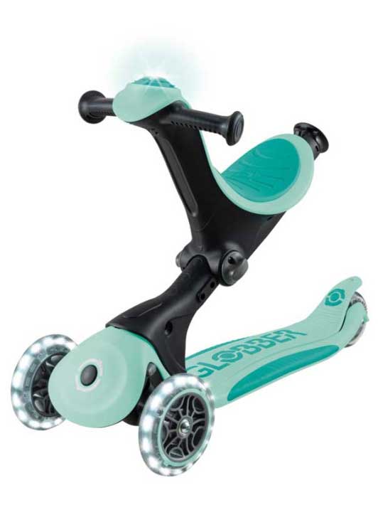 GLOBBER Тротинетка 5 в 1 GO UP DELUXE LIGHTS 360
