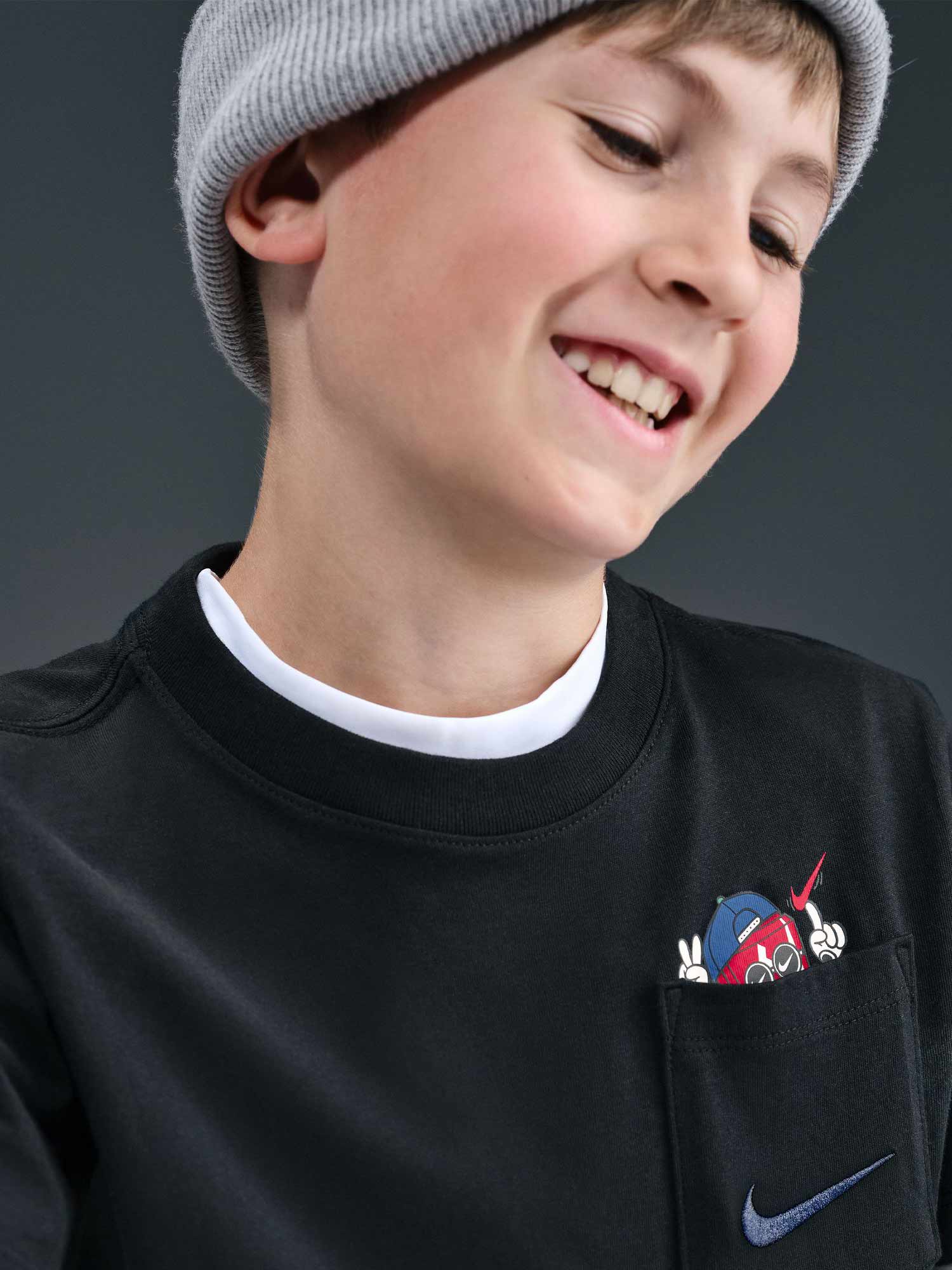 NIKE Тениска K NSW TEE BOXY PKT