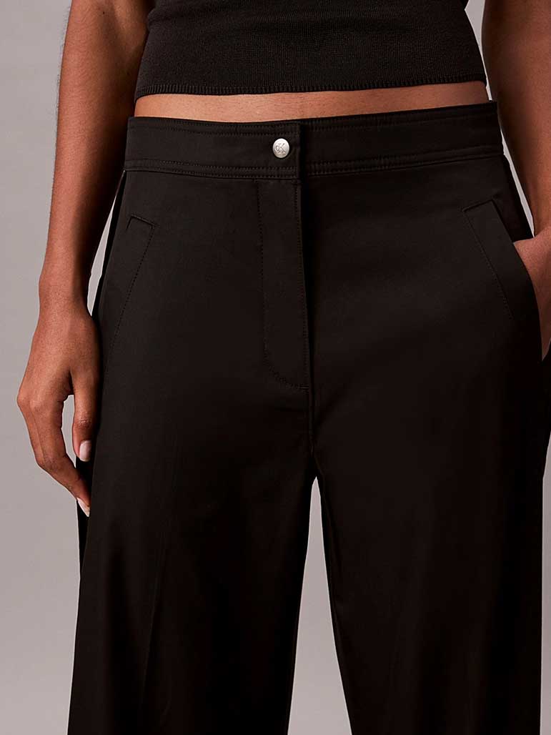 Calvin Klein Jeans Панталон COTTON TWILL AOP LOGO STRIPE P
