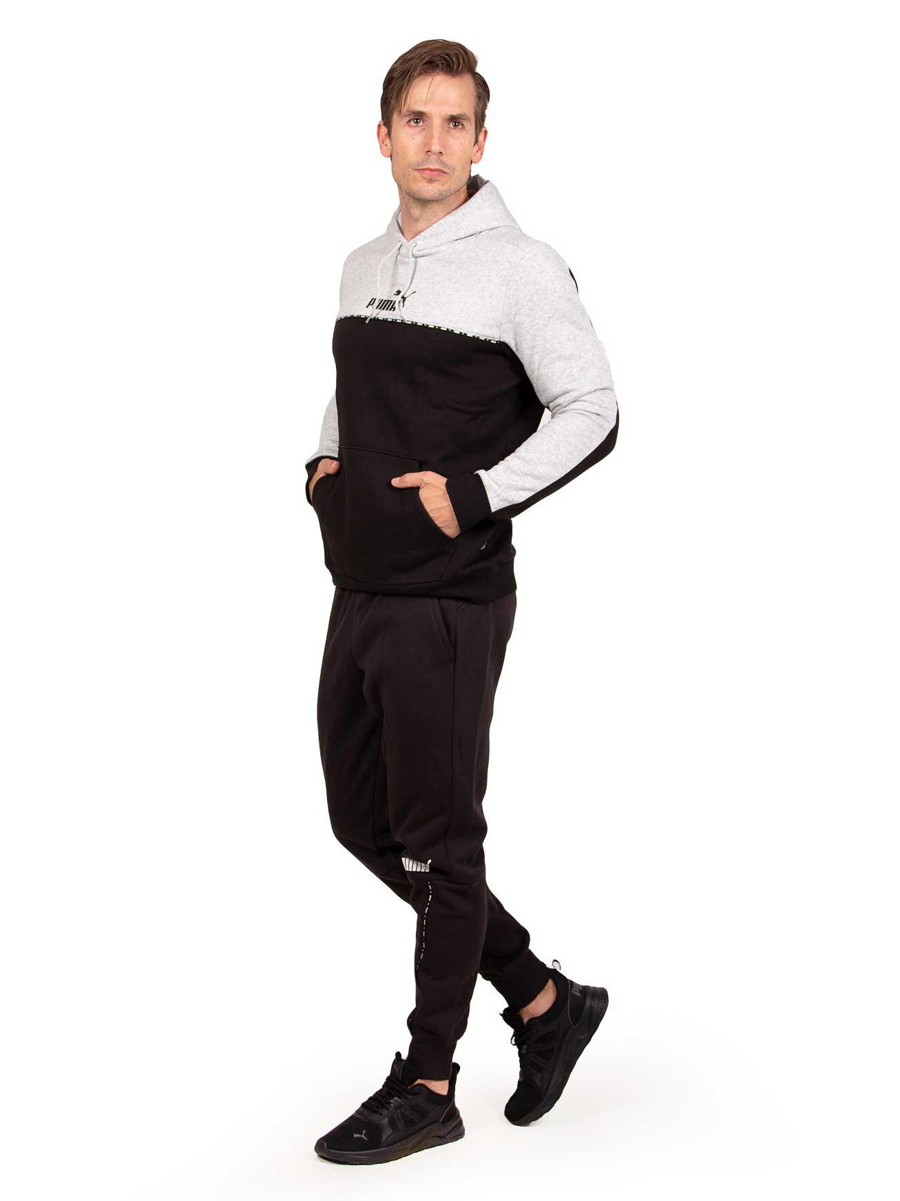 PUMA Суитшърт ESS BLOCK x TAPE Hoodie FL