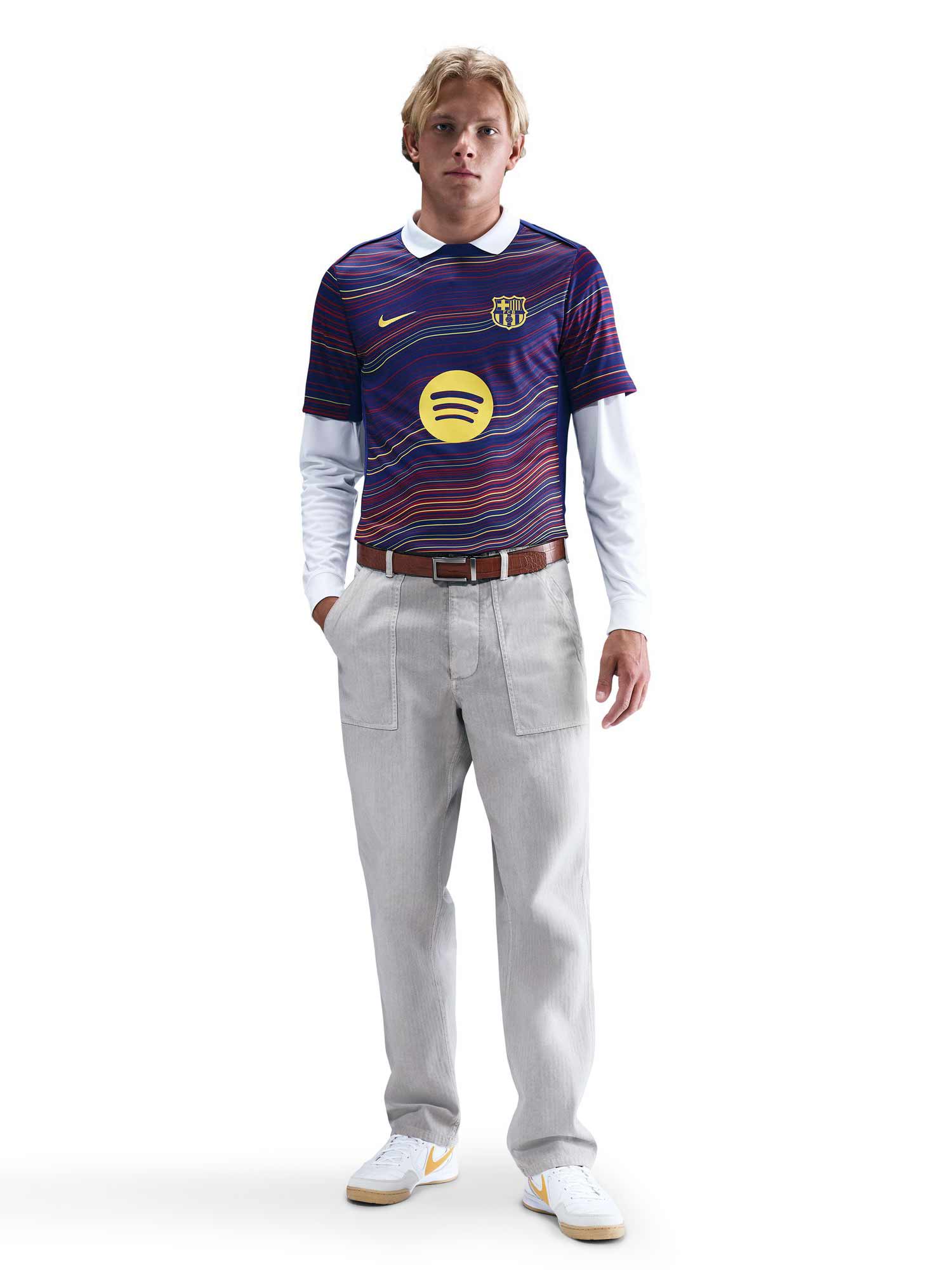 NIKE Тениска FCB MNK DF ACDPR SS TOP K HMPM