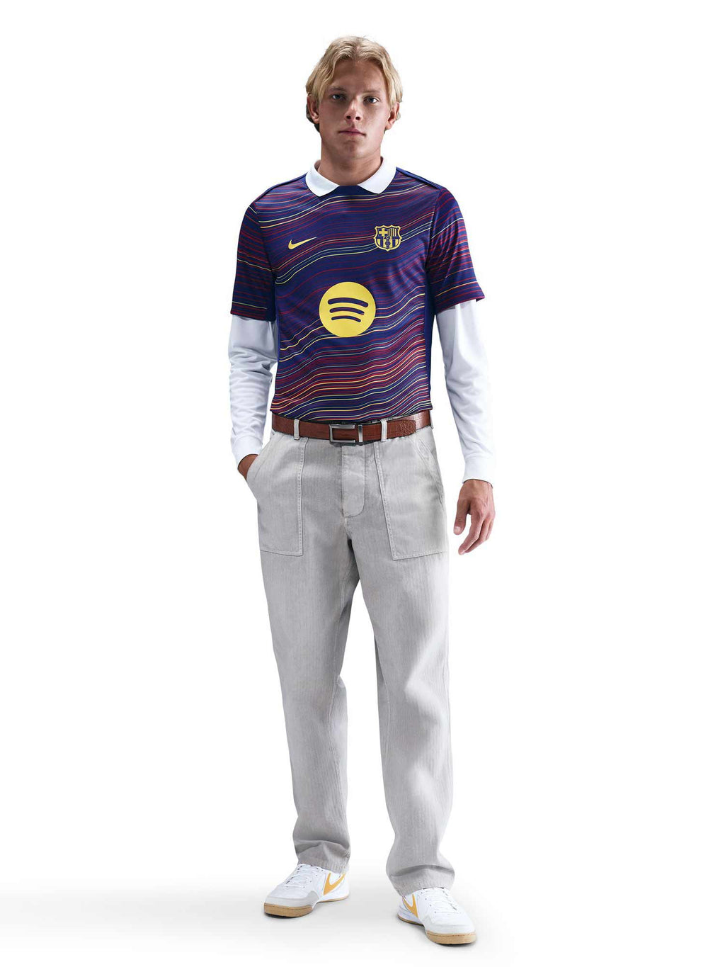 NIKE Тениска FCB MNK DF ACDPR SS TOP K HMPM