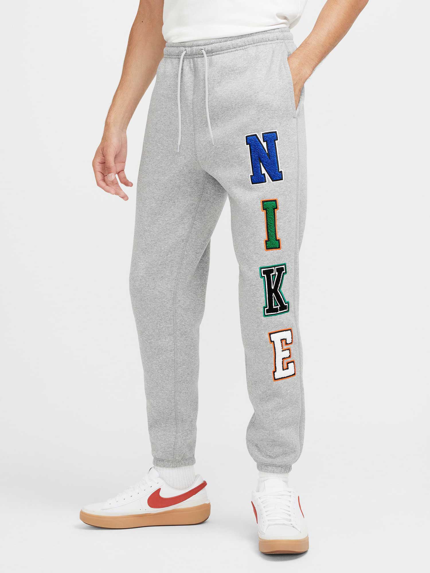 NIKE Спортно долнище M NK CLUB BB CF PANT LTTRS