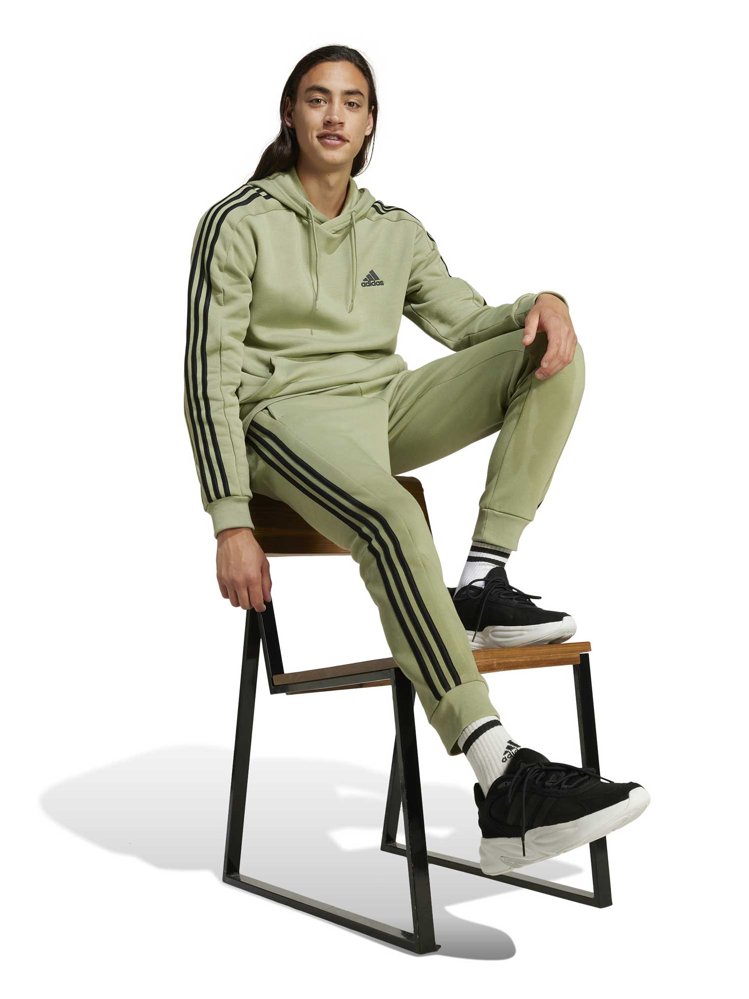 ADIDAS SPORTSWEAR Спортно долнище Essentials Fleece 3-Stripes