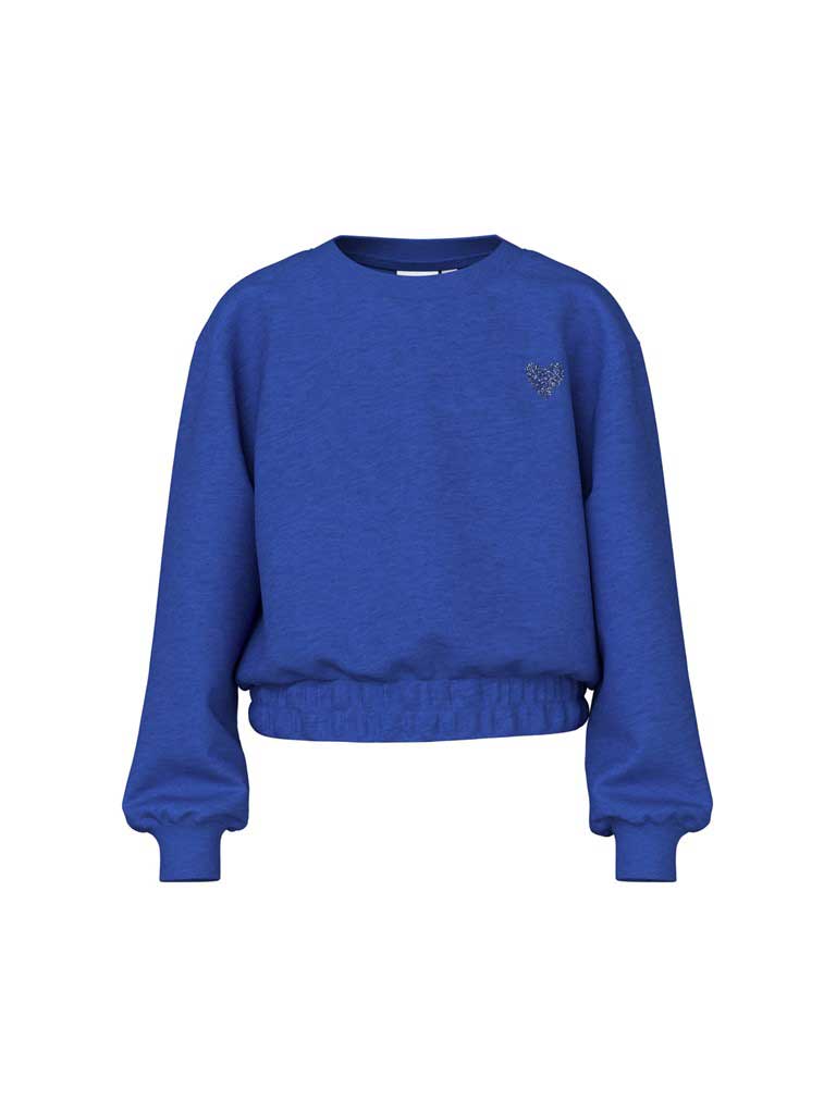 NAME IT Блуза NKFVILUNA LS SHORT BOXY SWEAT BRU O1