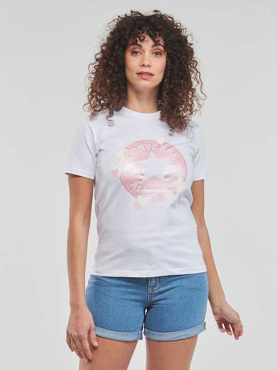 CONVERSE Тениска RADIATING LOVE SS SLIM GRAPHIC TEE 1