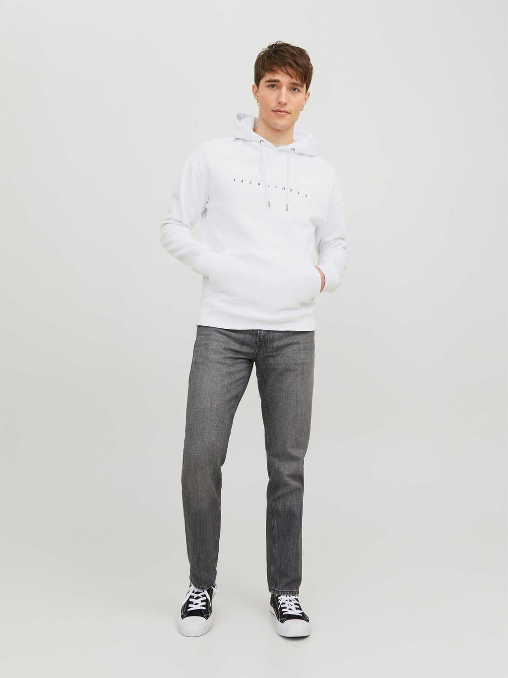 JACK & JONES Суитшърт JJESTAR JJ SWEAT HOOD NOOS