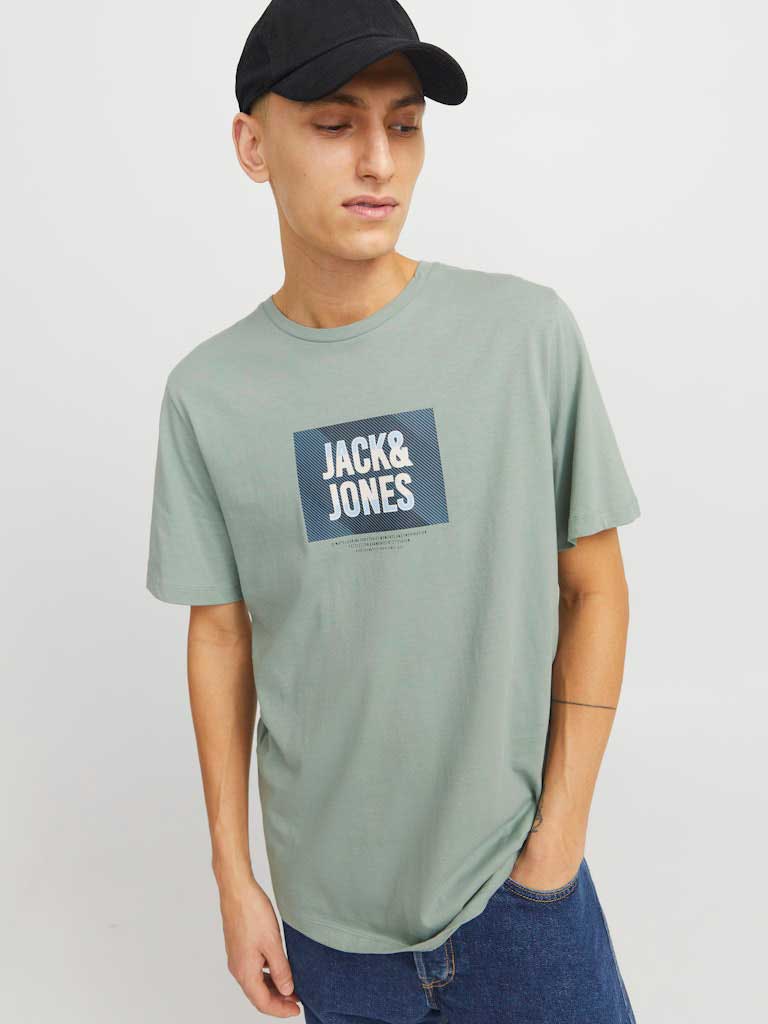 JACK & JONES Тениска JJHUDSON TEE SS CREW NECK LN
