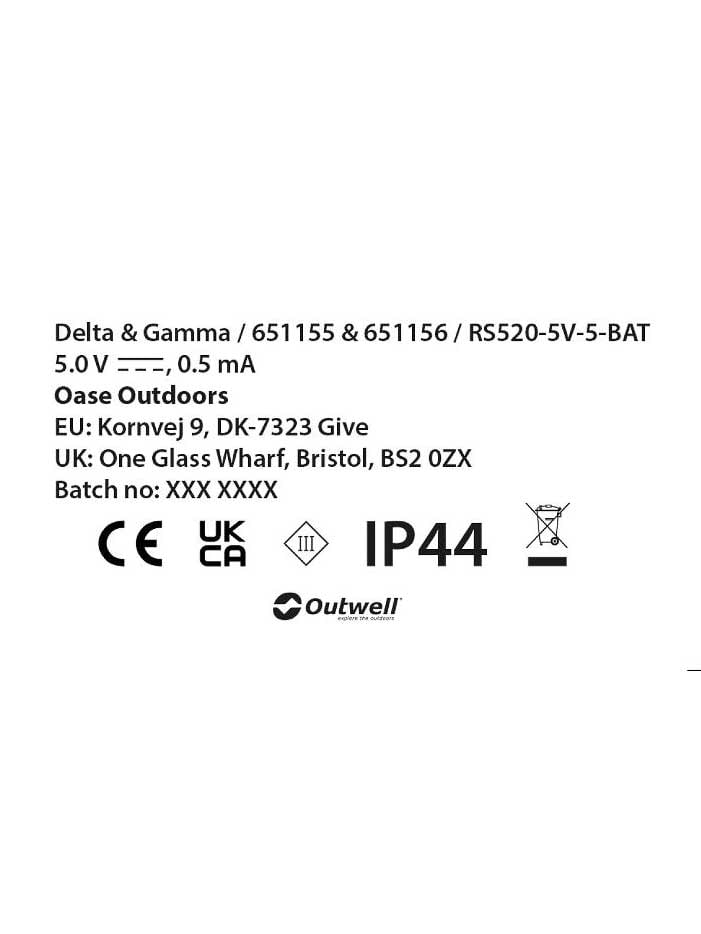 OUTWELL Комплект лампи Gamma Light Chain