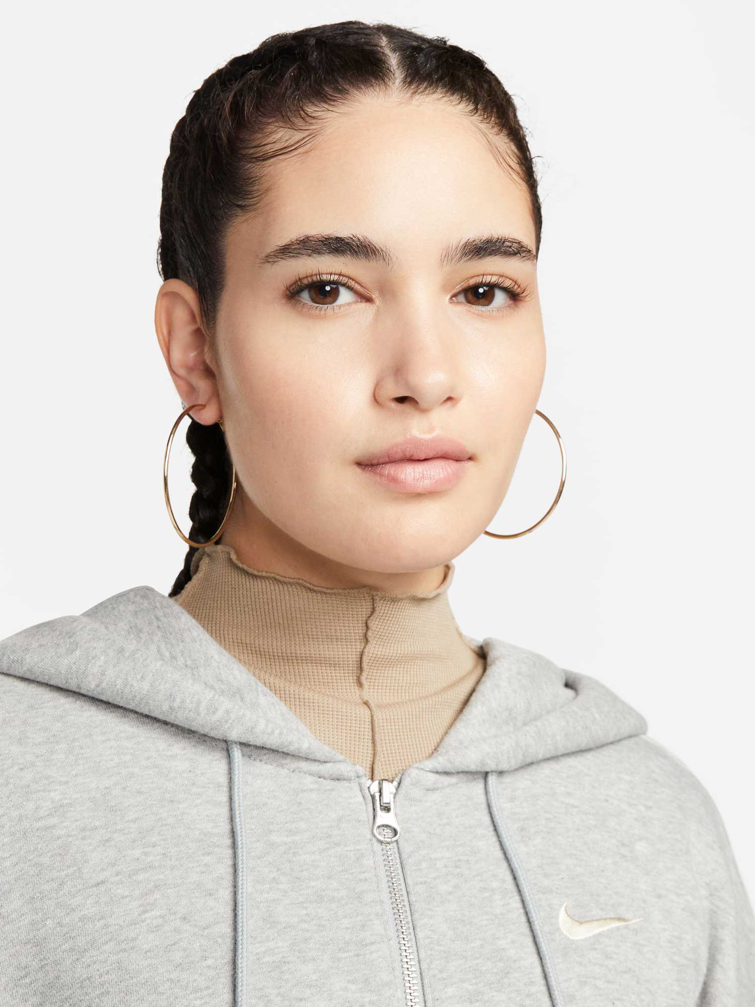 NIKE Суитшърт W NSW PHNX FLC FZ OS HOODIE