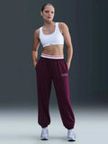 NIKE Спортно долнище W NSW PHNX FLC HR PANT GLS