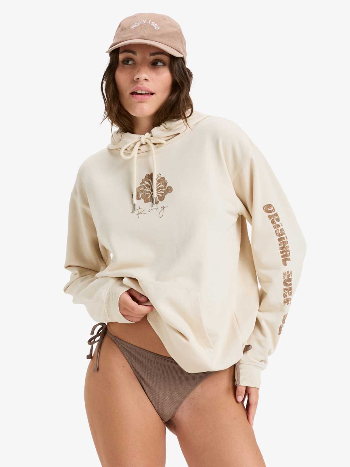 ROXY Суитшърт SURF STOKED HOODIE TERRY VINT