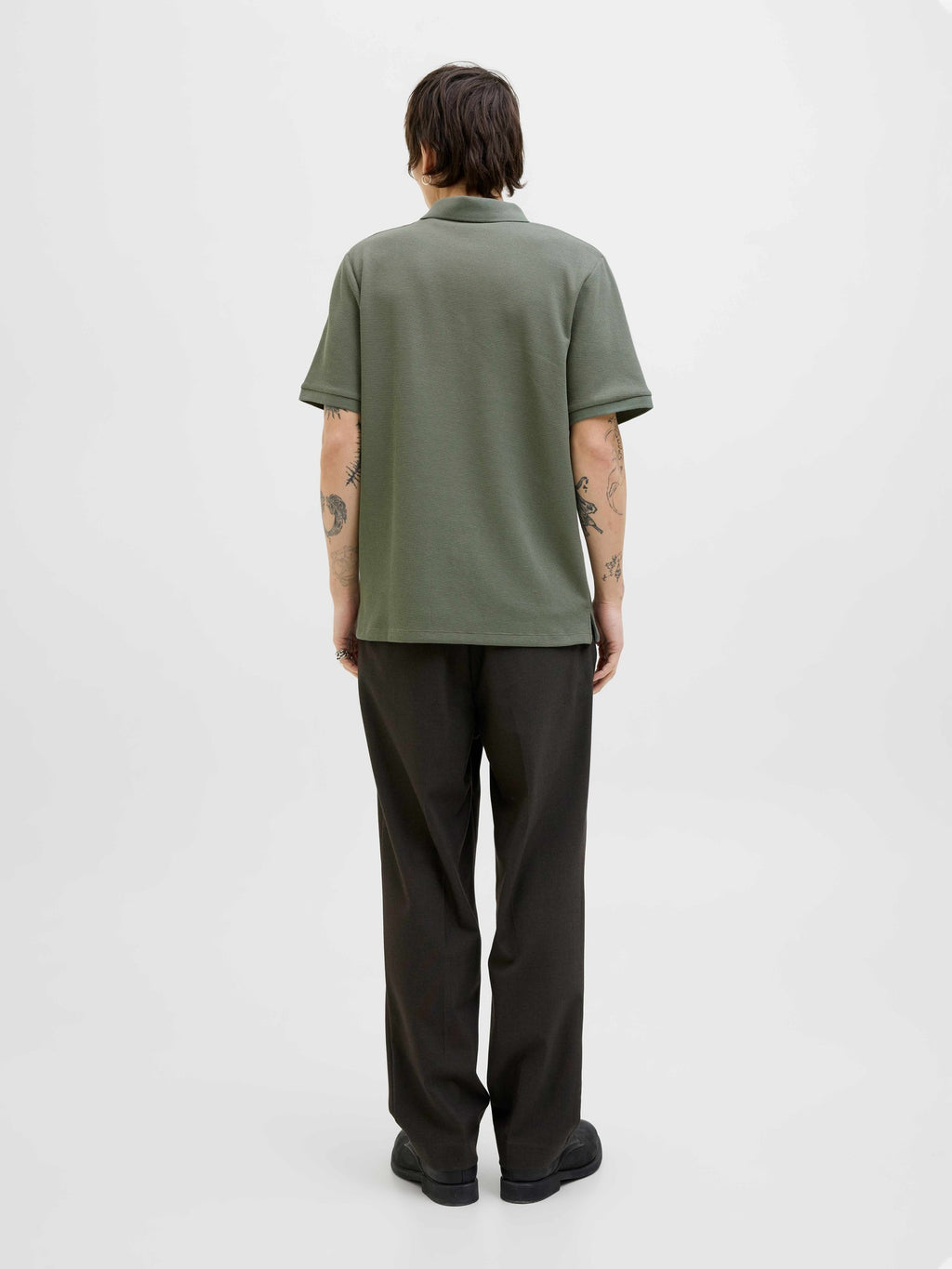 JACK & JONES Тениска JJEAUSTIN ZIP POLO SS NOOS