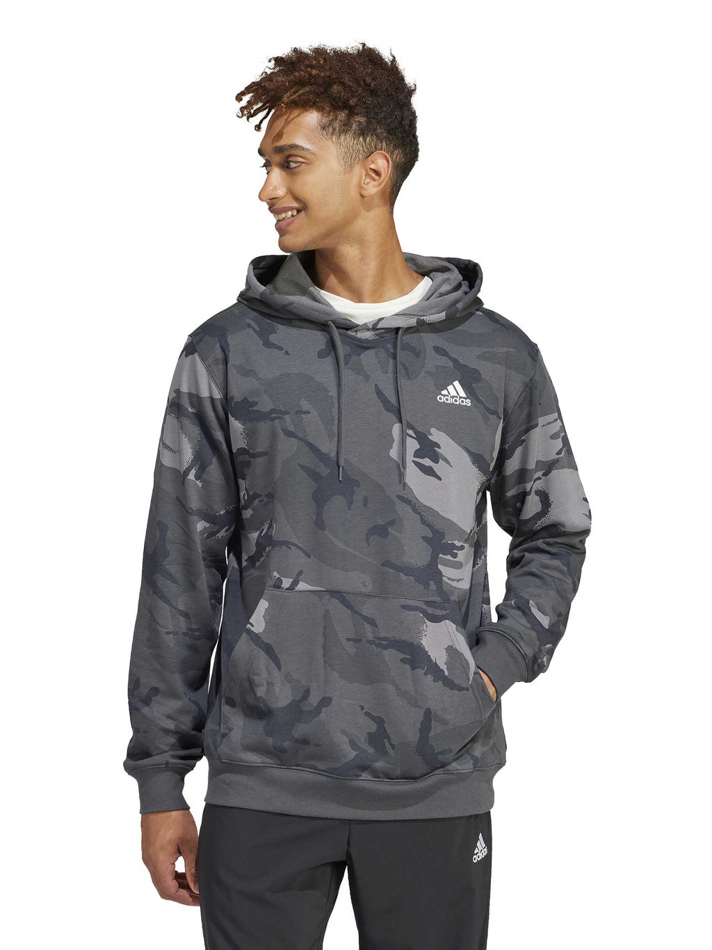 ADIDAS SPORTSWEAR Суитшърт Seasonal Essentials Camouflage Hoodie