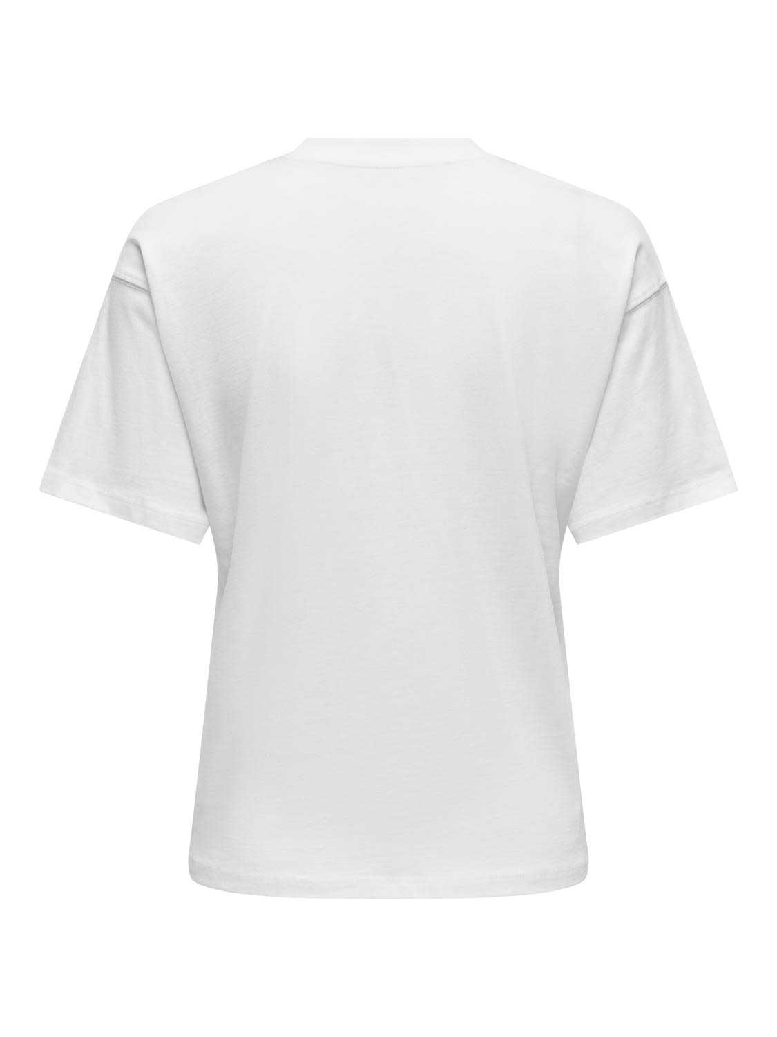 ONLY Тениска ONLPOSH LIFE S/S BLING POCKET TOP BOXJRS