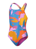 SPEEDO Цял бански GIRLS PRINTED PULSEBACK
