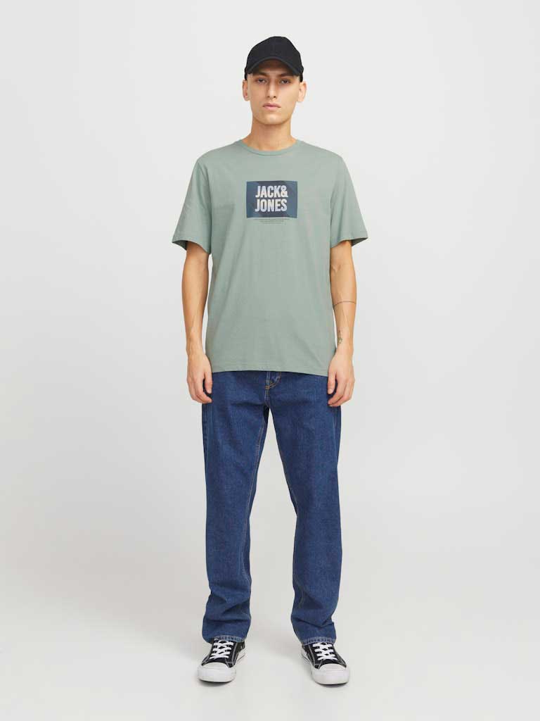 JACK & JONES Тениска JJHUDSON TEE SS CREW NECK LN