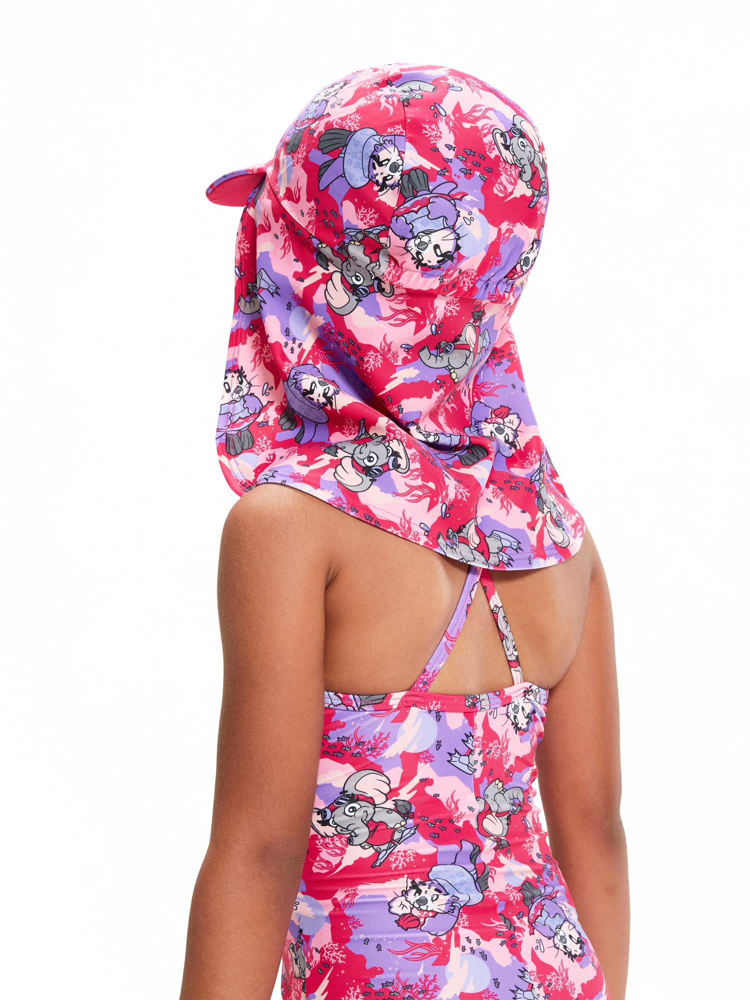 SPEEDO Шапка с UV защита GIRLS LEARN TO SWIM SUN HAT