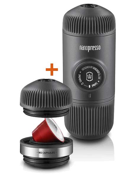 WACACO Кафемашина Nanopresso Classic + Адаптер NS2