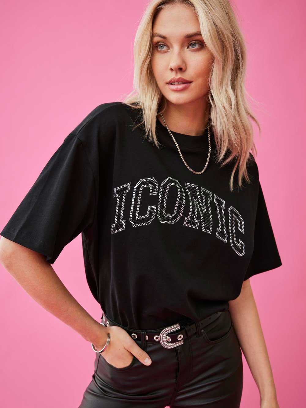 ONLY Тениска ONLRIRI S/S STONES TOP BOX JRS
