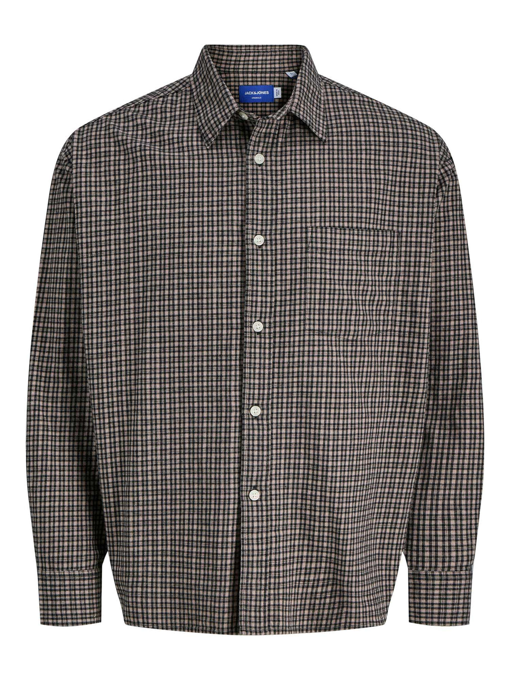 JACK & JONES Риза JORMEADOWS OVERSIZED CHECK SHIRT LS
