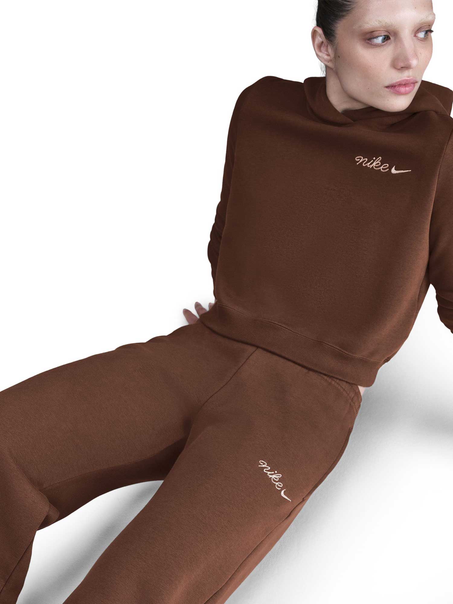 NIKE Спортно долнище W NSW PHNX FLC STRGHT LEG PNT