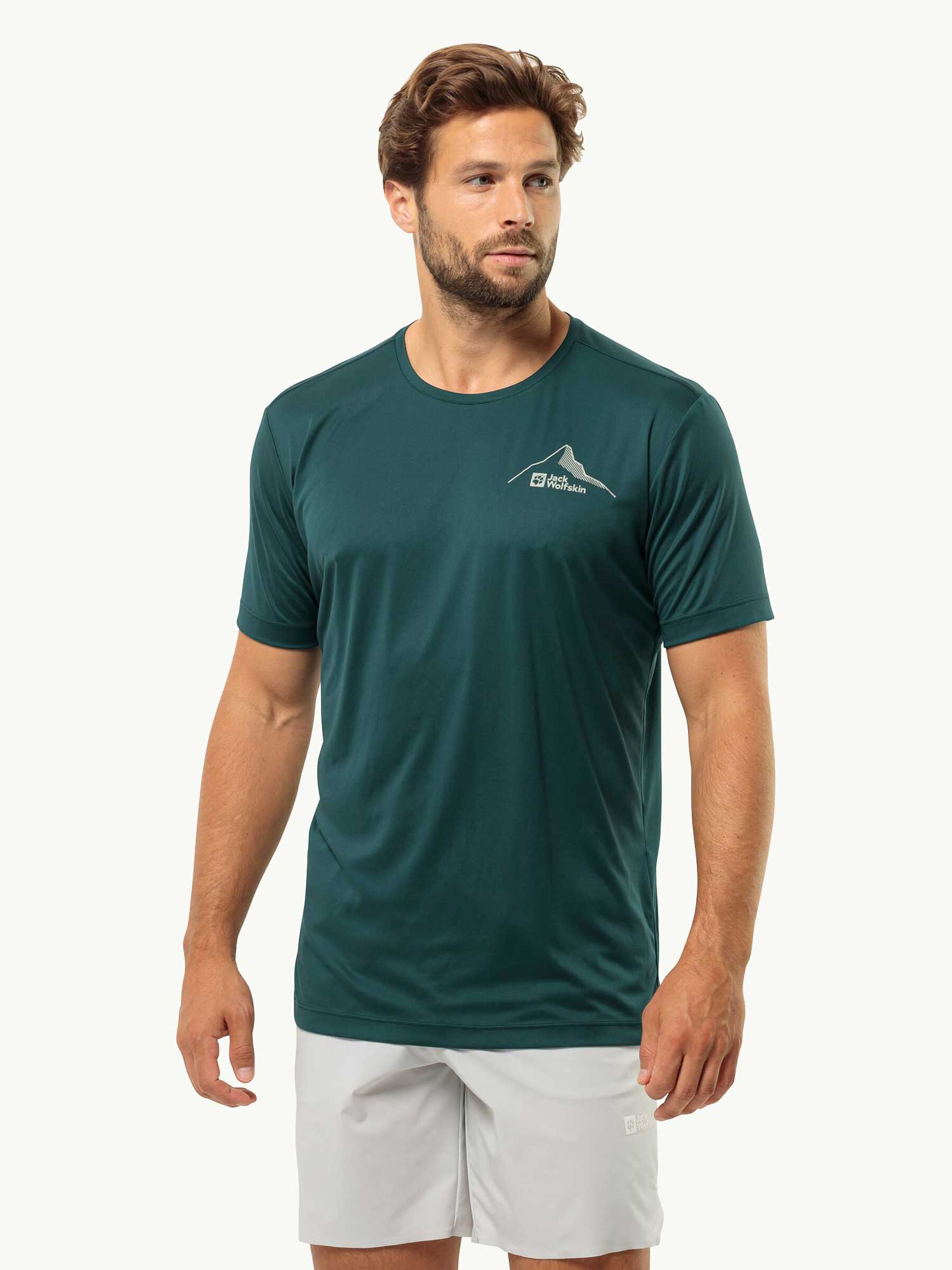 JACK WOLFSKIN Тениска PEAK GRAPHIC T M