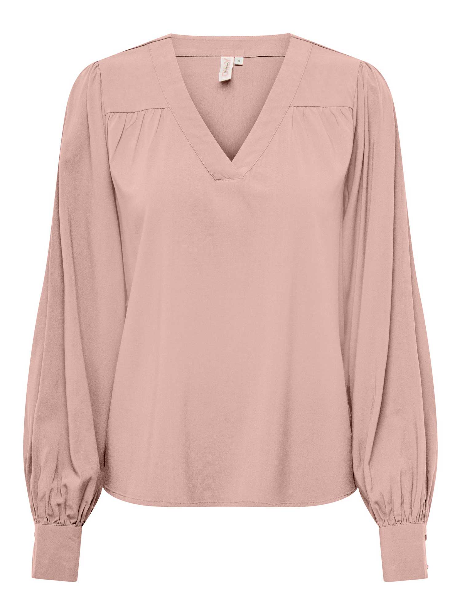 ONLY Риза ONLELLA LS V-NECK TOP WVN
