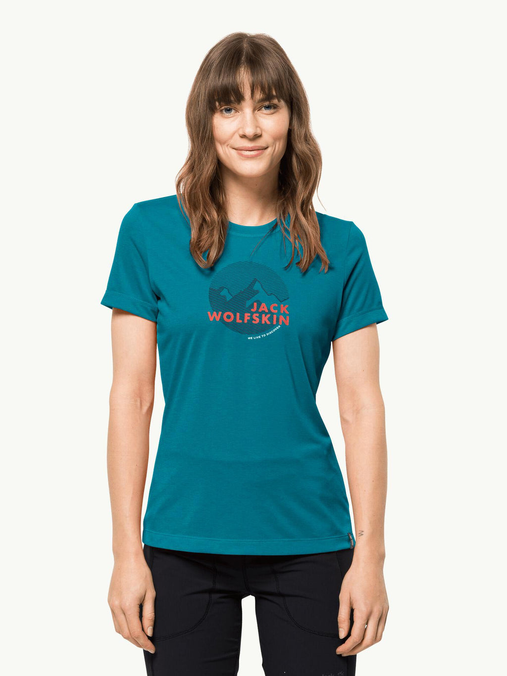 JACK WOLFSKIN Тениска HIKING S/S GRAPHIC T W