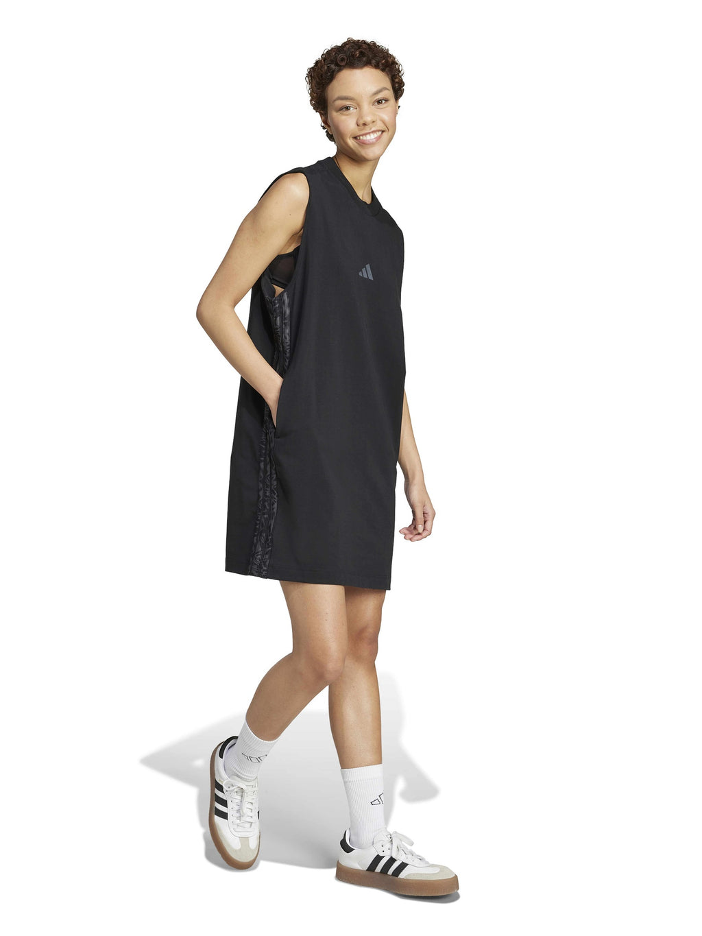ADIDAS SPORTSWEAR Рокля Essentials 3-Stripes Print Sleeveless Dress