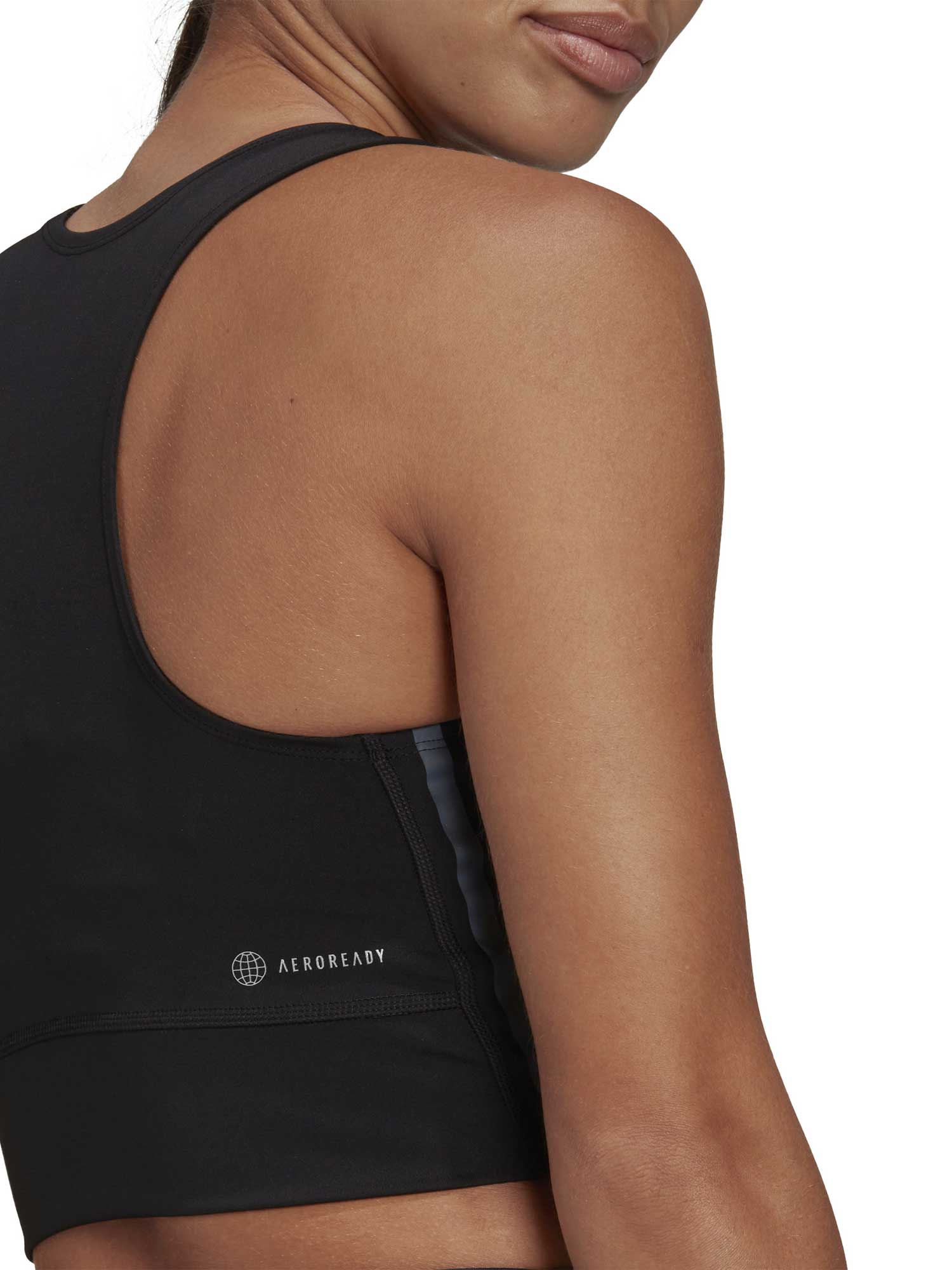 ADIDAS PERFORMANCE Потник Run Icons 3-Stripes Cooler Running Crop Top