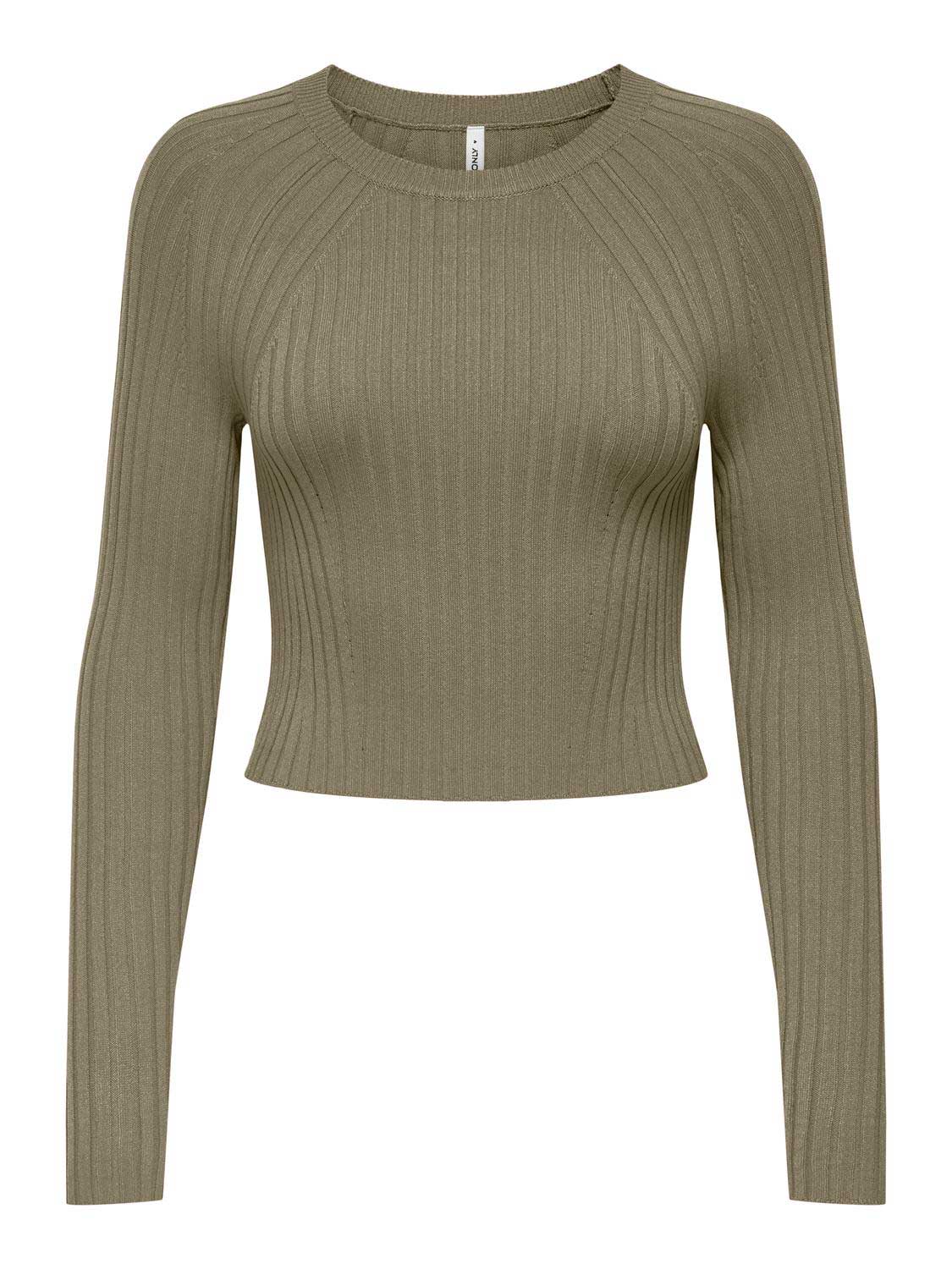 ONLY Пуловер ONLMEDDI LS RIB CROP O-NECK CC KNT