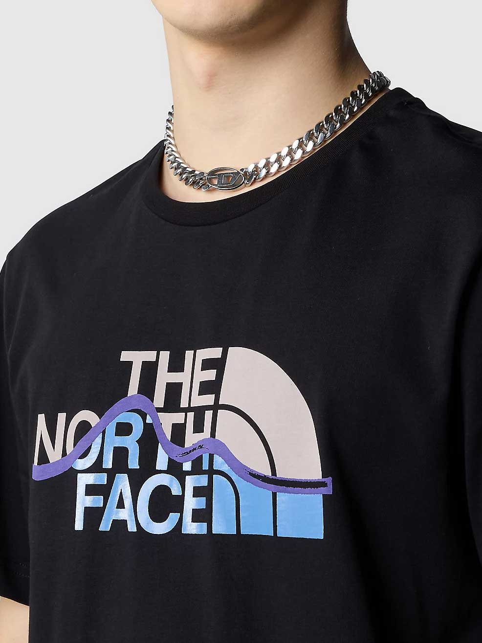 THE NORTH FACE Тениска M SS MOUNTAIN LINE TEE