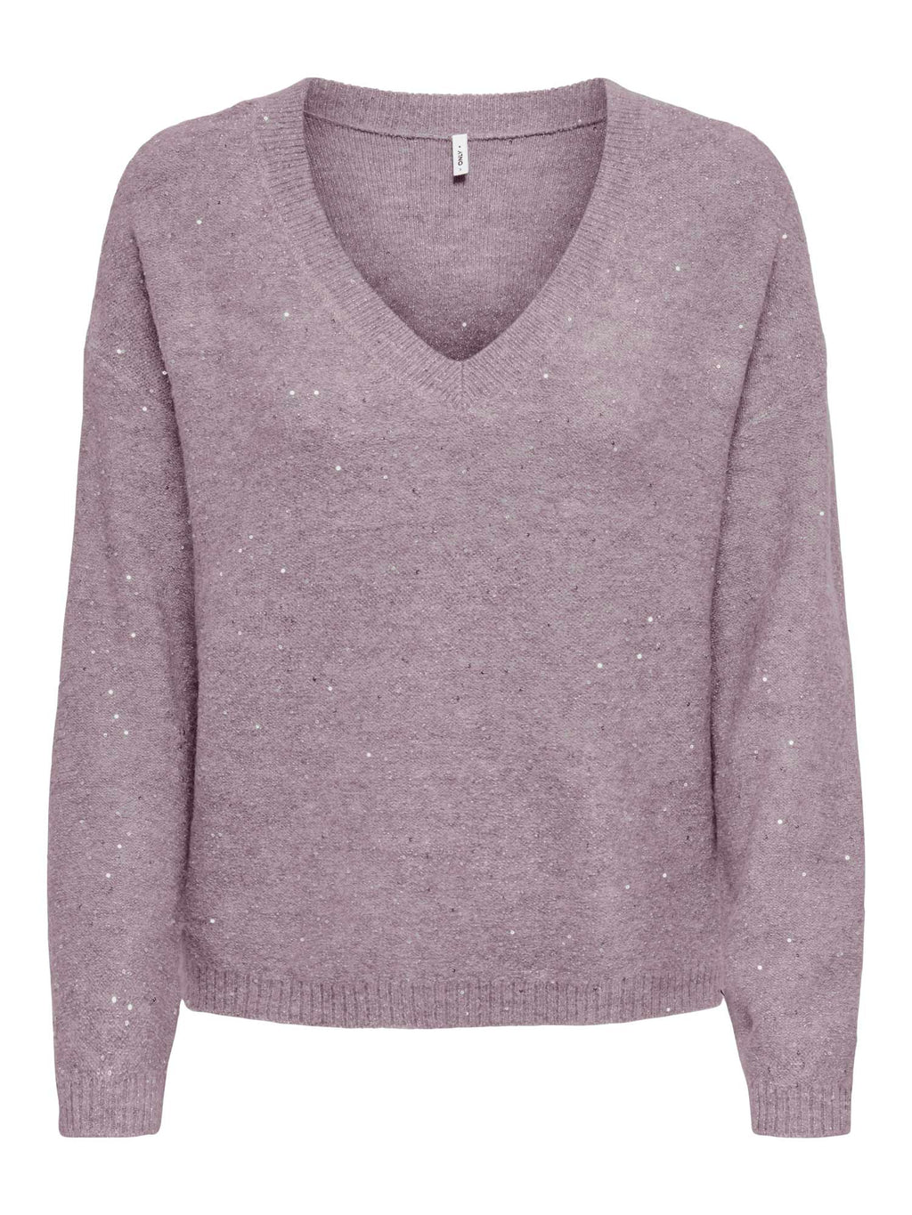 ONLY Пуловер ONLARIZONA LS SEQUINS V-NECK PUL KNT