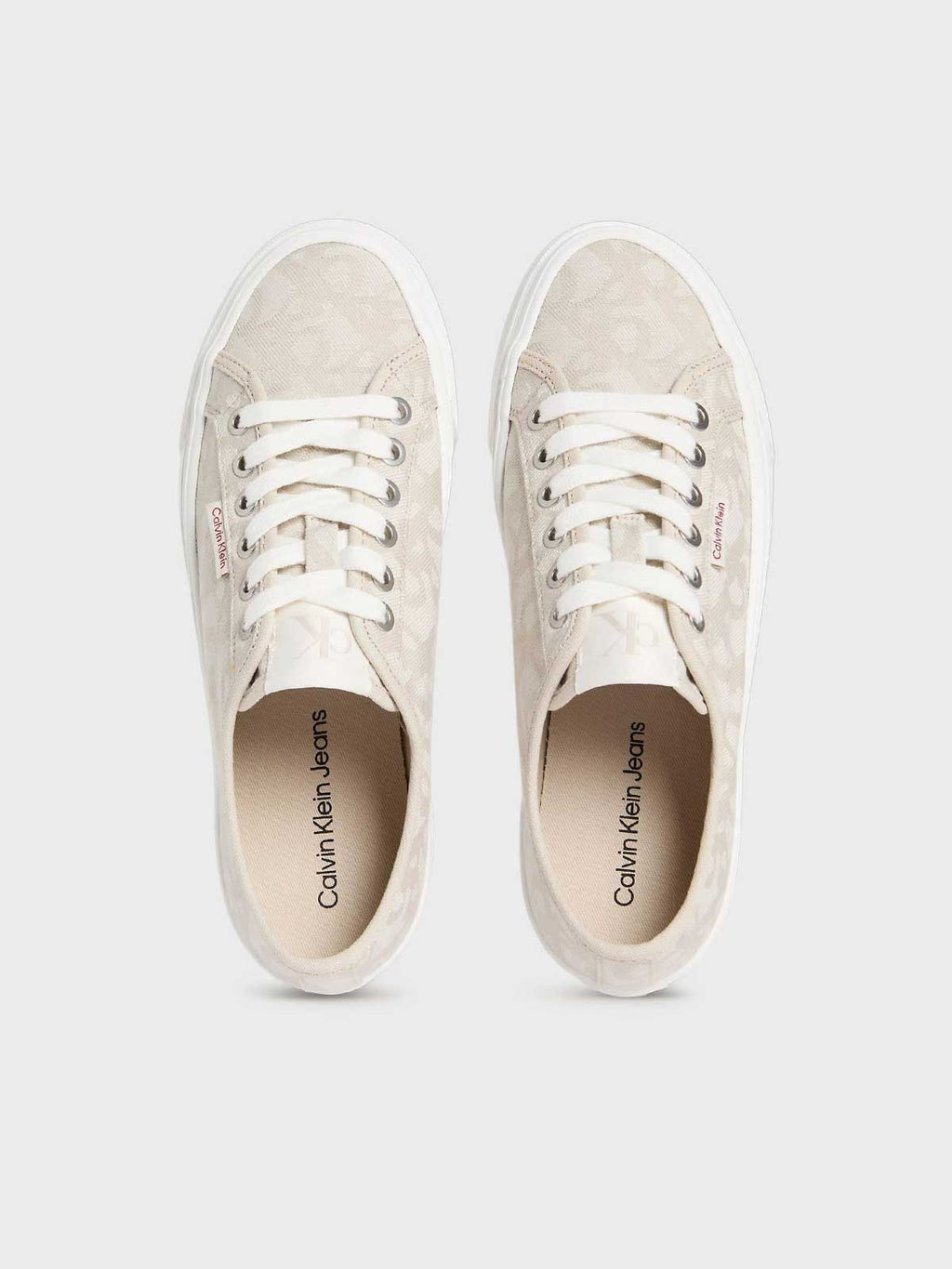 Calvin Klein Jeans Обувки VULC FLATF JACQUARD LOGO TAG