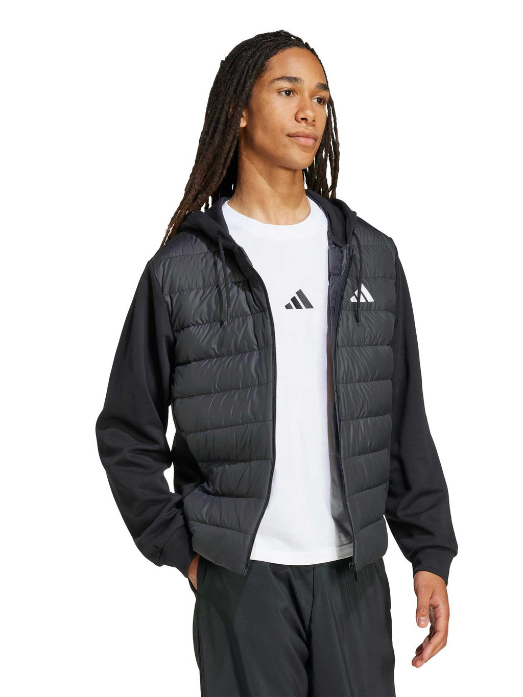 ADIDAS SPORTSWEAR Яке Essentials CLIMAWARM Hybrid Down Hooded Jacket