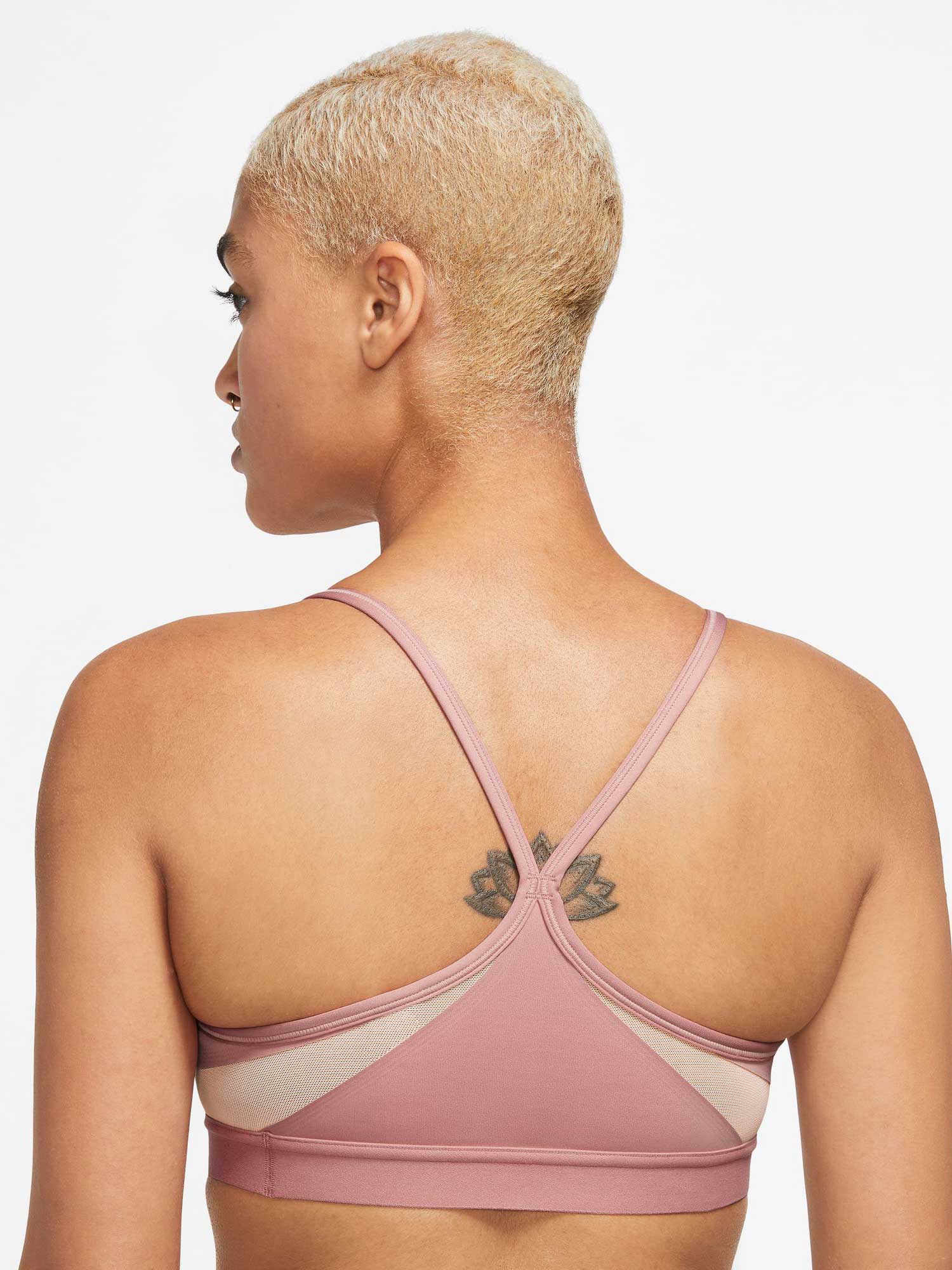 NIKE Спортен сутиен W NK INDY V-NECK BRA
