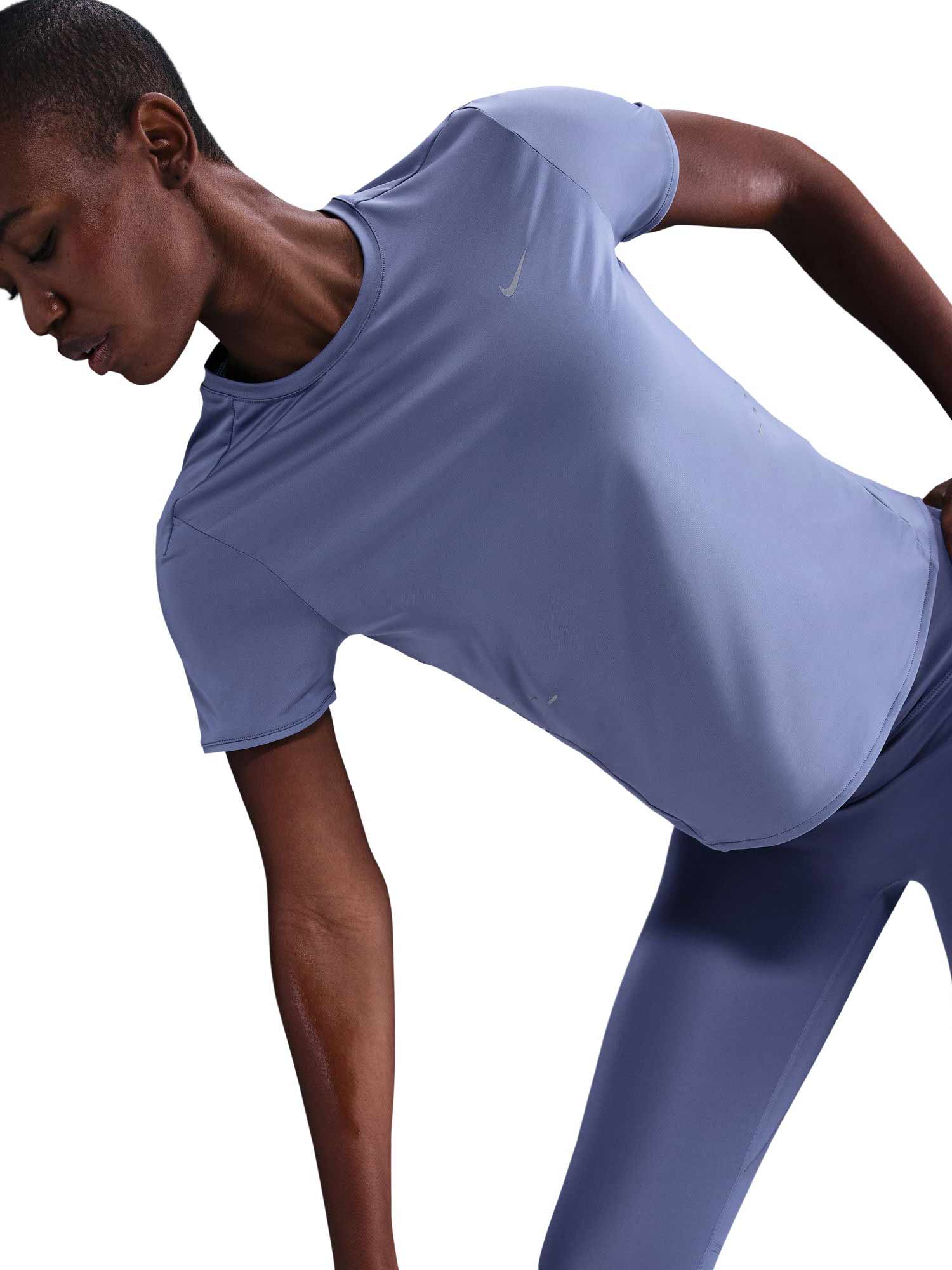NIKE Тениска W NK SWIFT DF SS TOP